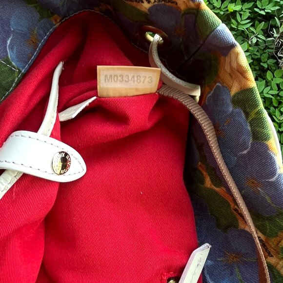 DOONEY & BOURKE Petunia Blue Leisure Shopper Tote Bag Floral Braided Top Handle - Picture 8 of 12